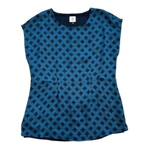 Cabi Teal Foulard Sleeveless Blouse XS